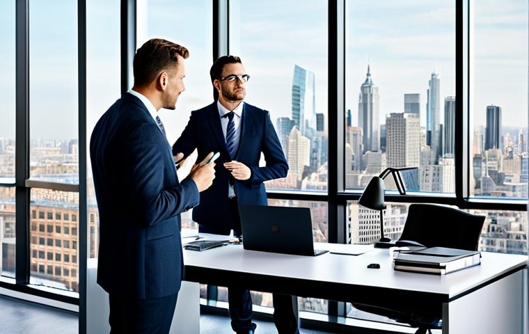 메타포를 활용한 스토리텔링 기법 - "A professional artist in a brightly lit studio, surrounded by colorful canvases, fully clothed in m...