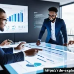 유추의 역할  비즈니스 모델 혁신 - **Prompt: Dynamic Business Adaptation**
    A group of diverse business professionals, men and women...