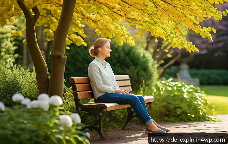 메타포와 유추를 통한 개인 발전 - A serene, sunlit garden symbolizing personal growth and inner development, featuring a diverse array...