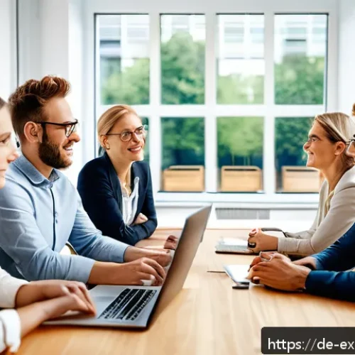 Home 33 유추의 예시 문제 해결 기법 - A professional brainstorming session in a modern German office, diverse group of adults engaged in c...